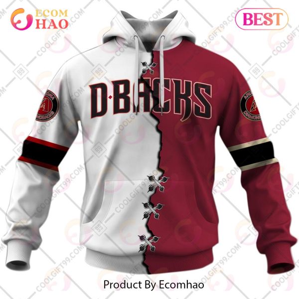 Personalized MLB Arizona Diamondbacks Mix Jersey 3D Hoodie