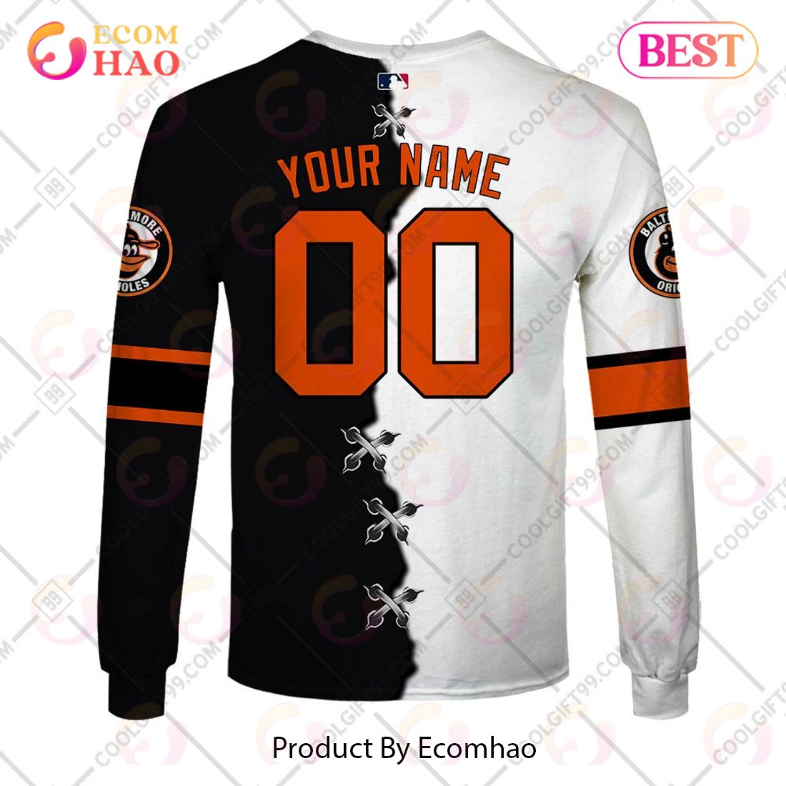 Baltimore Orioles MLB Custom Number And Name 3D Hoodie For Men And