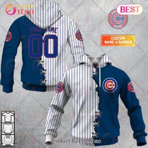 Personalized MLB Chicago Cubs Mix Jersey 3D Hoodie