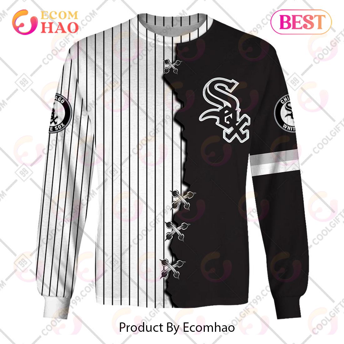 SALE] Personalized MLB Chicago White Sox Home Jersey Style Sweater Hoodie  3D - Beetrendstore Store