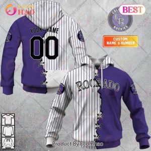 Personalized MLB Colorado Rockies Mix Jersey 3D Hoodie
