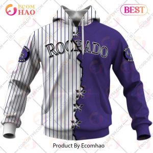 Personalized MLB Colorado Rockies Mix Jersey 3D Hoodie