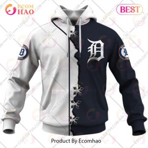 Personalized MLB Detroit Tigers Mix Jersey 3D Hoodie
