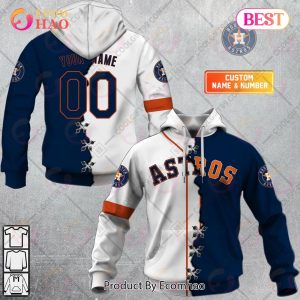 Personalized MLB Houston Astros Mix Jersey 3D Hoodie