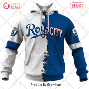 Personalized MLB Kansas City Royals Mix Jersey 3D Hoodie