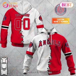 Personalized MLB Los Angeles Angels Mix Jersey 3D Hoodie