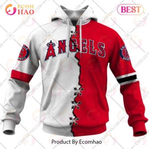 Personalized MLB Los Angeles Angels Mix Jersey 3D Hoodie