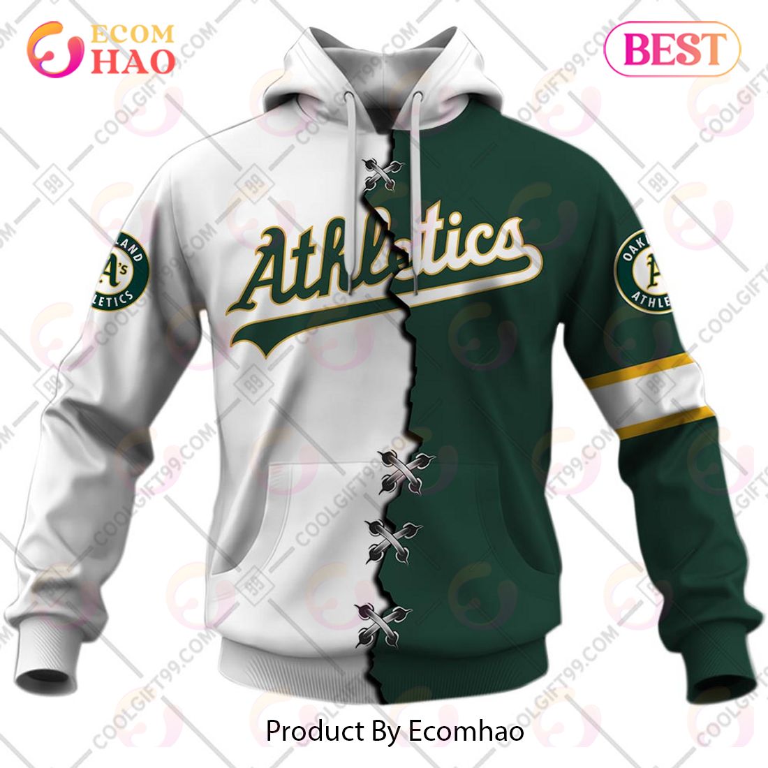 Oakland Athletics MLB Custom Number And Name 3D Polo Shirt Gift