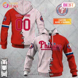 Personalized MLB Philadelphia Phillies Mix Jersey 3D Hoodie