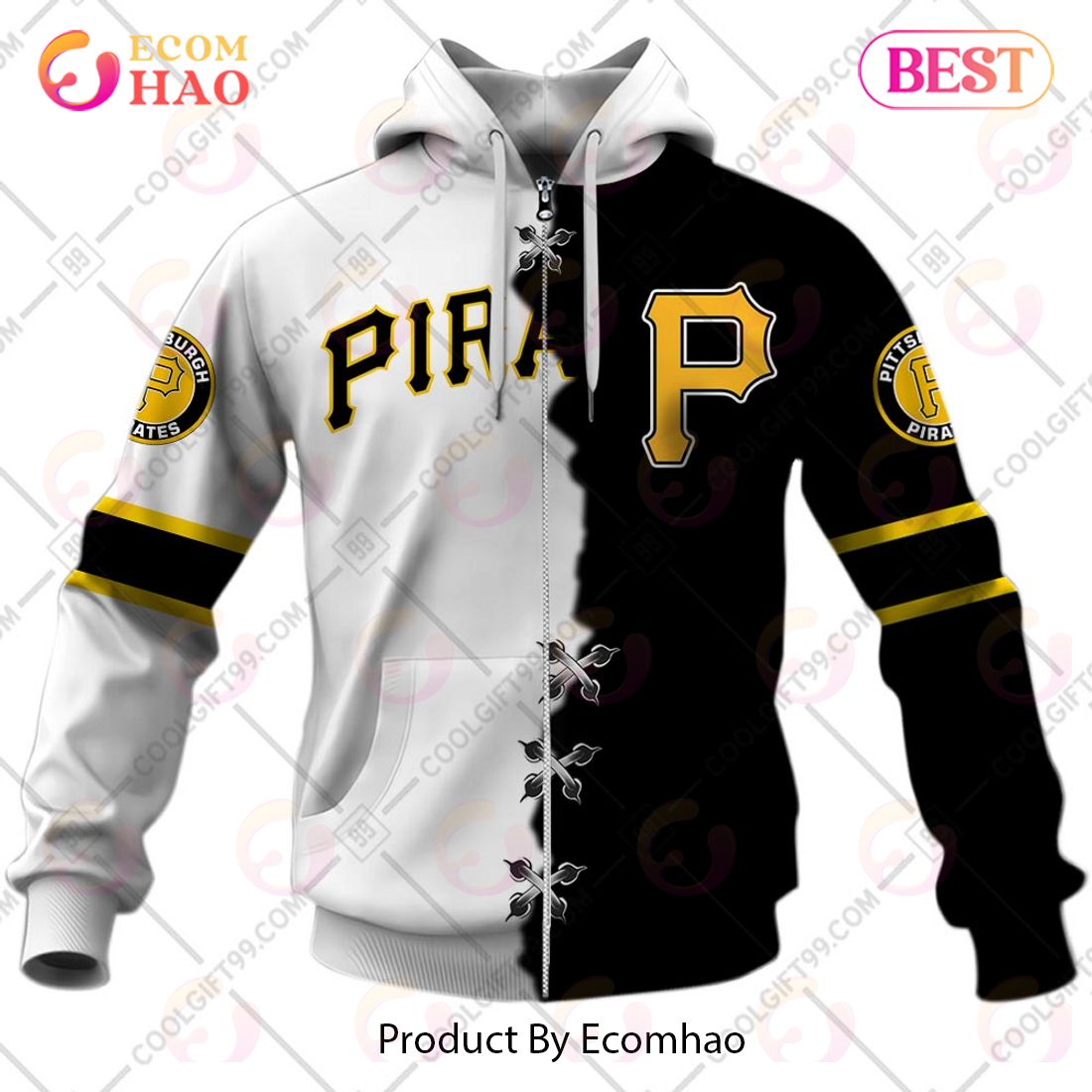 MLB Pittsburgh Pirates Mix Jersey Personalized Style Polo Shirt