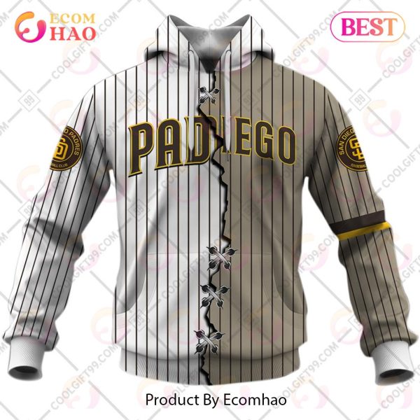 Personalized MLB San Diego Padres Mix Jersey 3D Hoodie