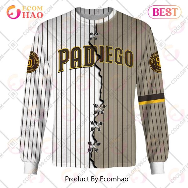 Personalized MLB San Diego Padres Mix Jersey 3D Hoodie