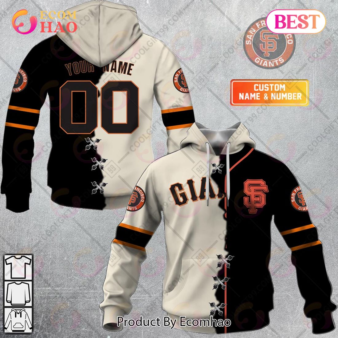 San Francisco Giants MLB Personalized Hunting Camouflage Hoodie T