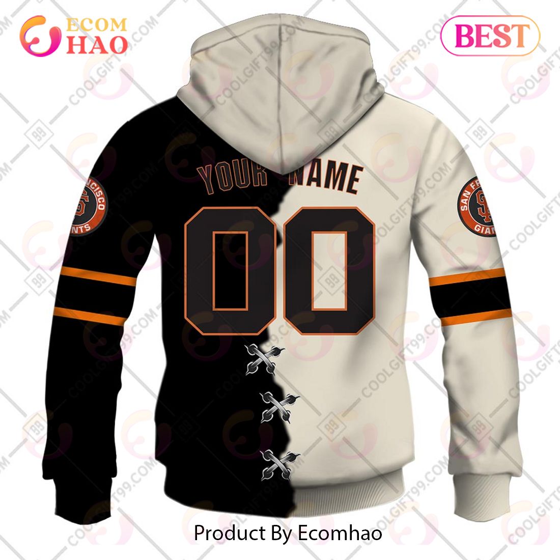 San Francisco Giants MLB Personalized Hunting Camouflage Hoodie T