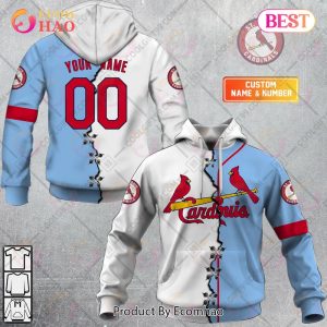 Personalized MLB St. Louis Cardinals Mix Jersey 3D Hoodie
