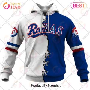 Personalized MLB Texas Rangers Mix Jersey 3D Hoodie