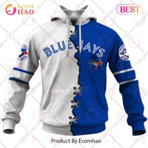Personalized MLB Toronto Blue Jays Mix Jersey 3D Hoodie