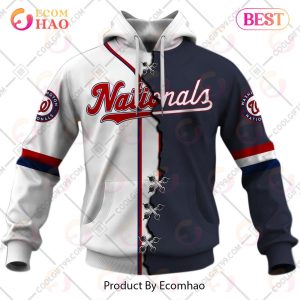 Personalized MLB Washington Nationals Mix Jersey 3D Hoodie