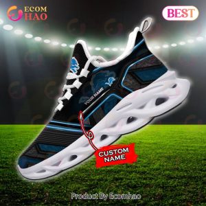 NEW NFL Detroit Lions Custom Name Max Soul Sneaker