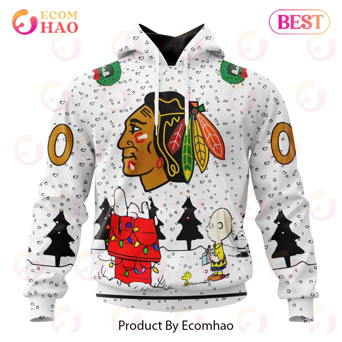 NHL Chicago Blackhawks Special Peanuts Design 3D Hoodie