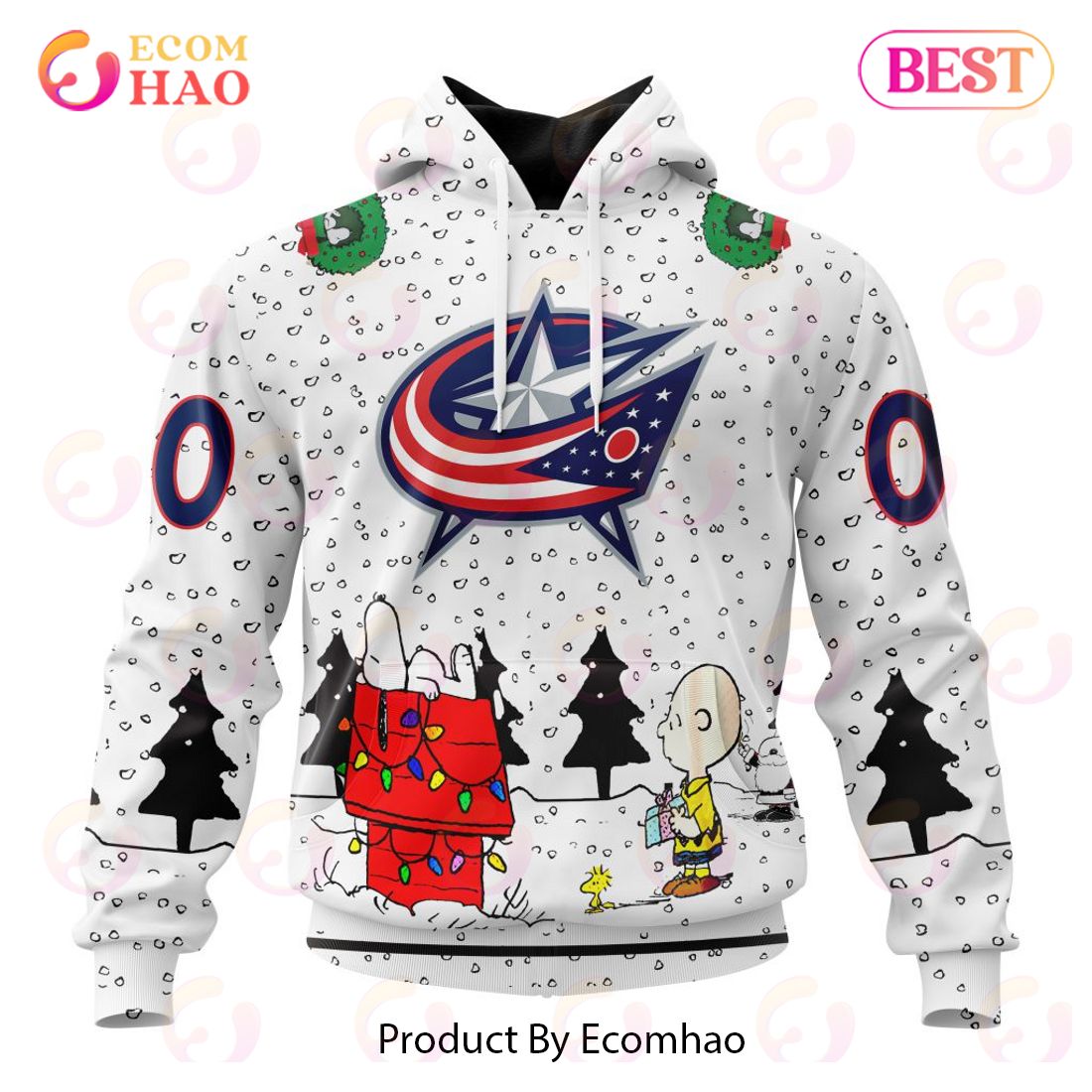 NHL Columbus Blue Jackets Special Peanuts Design 3D Hoodie