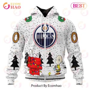 NHL Edmonton Oilers Special Peanuts Design 3D Hoodie