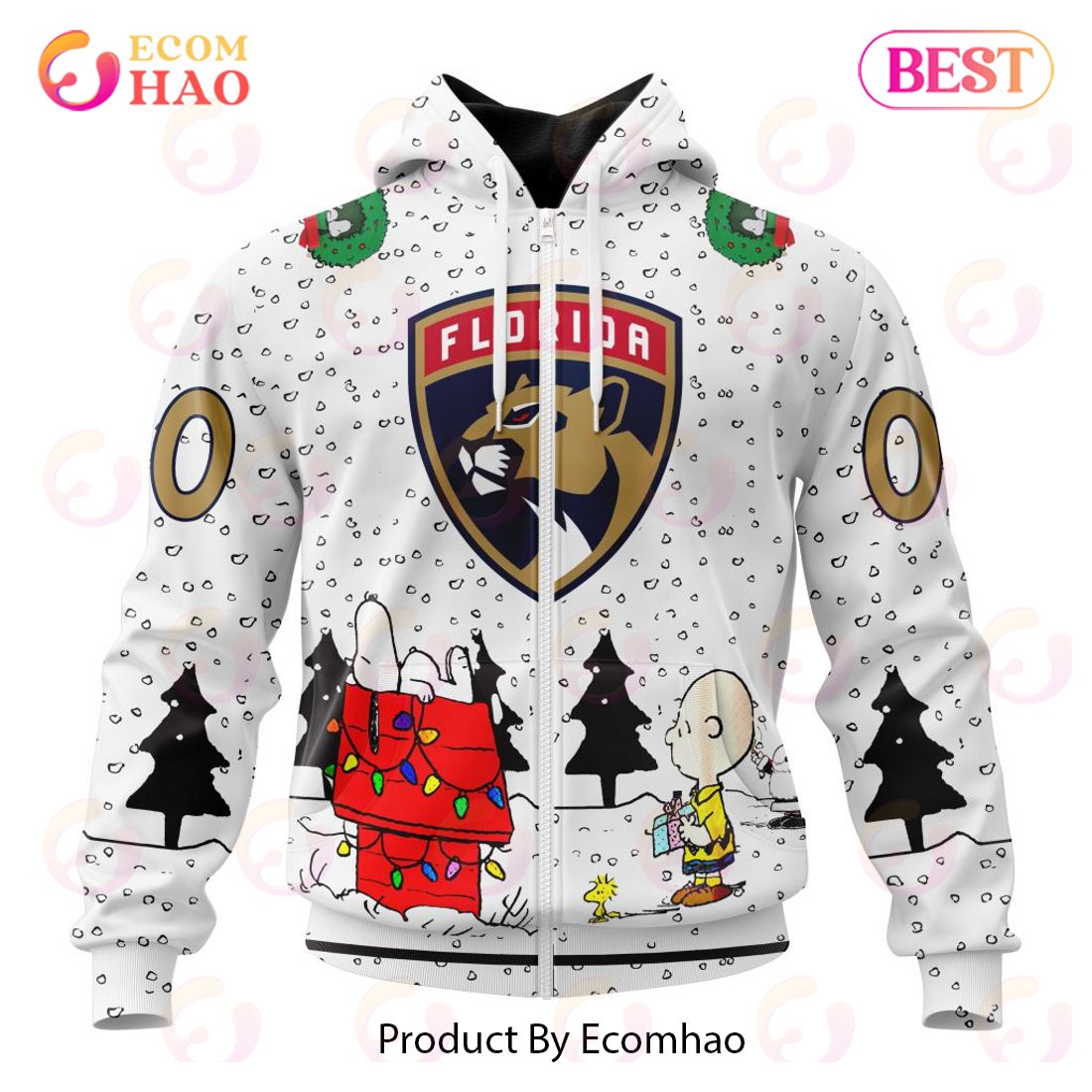 NHL Florida Panthers Special Peanuts Design 3D Hoodie