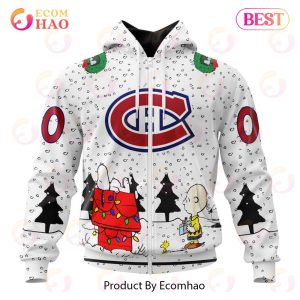 NHL Montreal Canadiens Special Peanuts Design 3D Hoodie