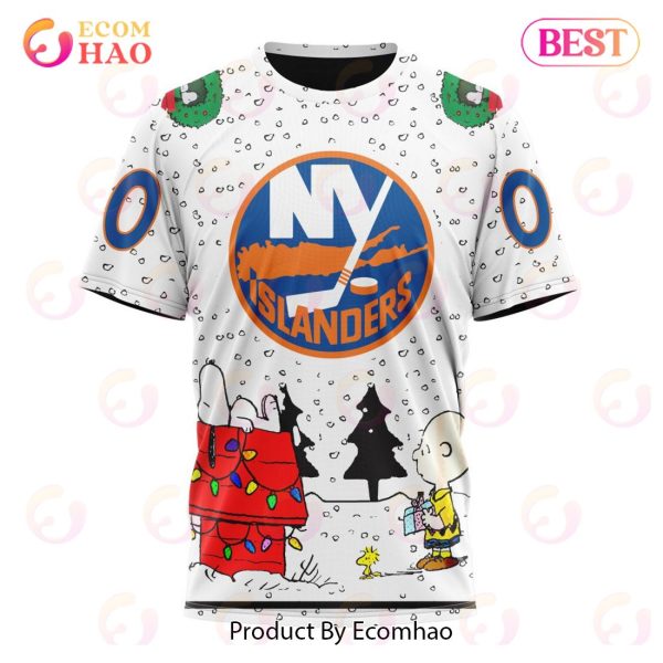 NHL New York Islanders Special Peanuts Design 3D Hoodie