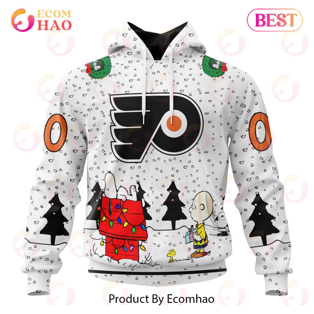 NHL Philadelphia Flyers Special Peanuts Design 3D Hoodie