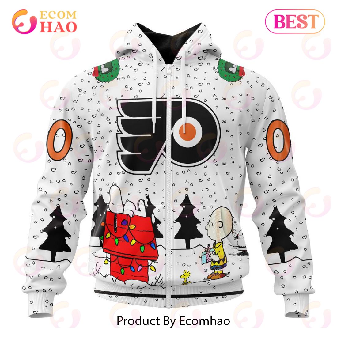 NHL Philadelphia Flyers Special Peanuts Design 3D Hoodie