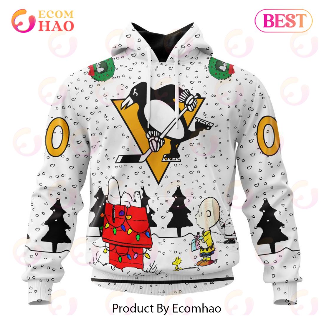 NHL Pittsburgh Penguins Special Peanuts Design 3D Hoodie