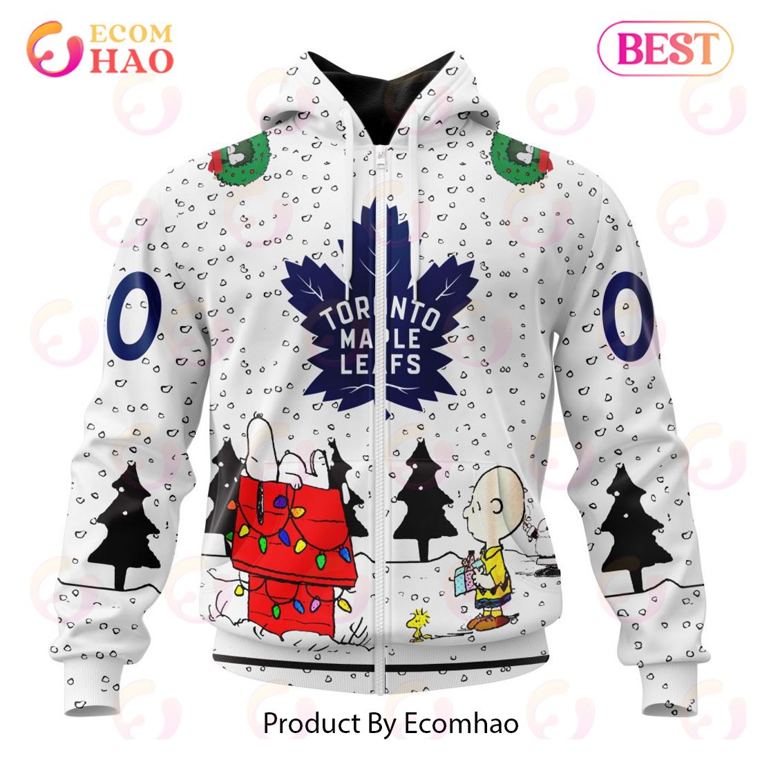 NHL Toronto Maple Leafs Special Peanuts Design 3D Hoodie