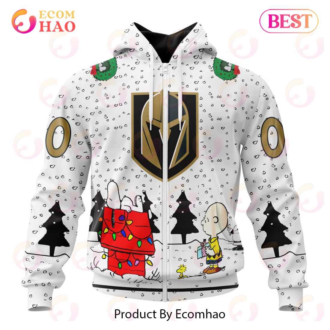 NHL Vegas Golden Knights Special Peanuts Design 3D Hoodie