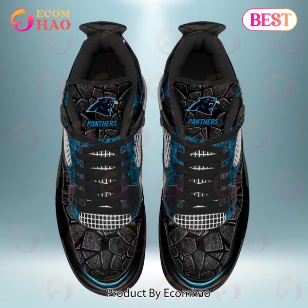 Custom Name NFL Carolina Panthers Personalized Air Jordan 4 Shoes, Sneaker  - Ecomhao Store