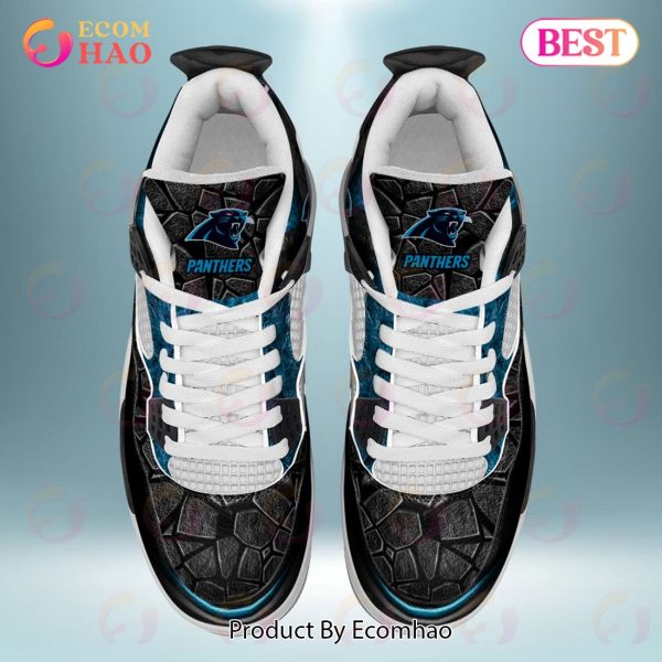 Custom Name NFL Carolina Panthers Personalized Air Jordan 4 Shoes, Sneaker  - Ecomhao Store