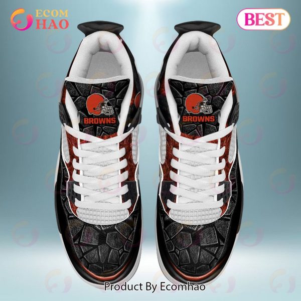 NFL Cleveland Browns Air Jordan 4 Sneaker Custom Name