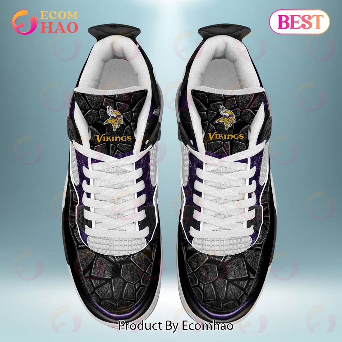 Custom Name NFL Minnesota Vikings Personalized Air Jordan 4 Shoes, Sneaker  - Ecomhao Store