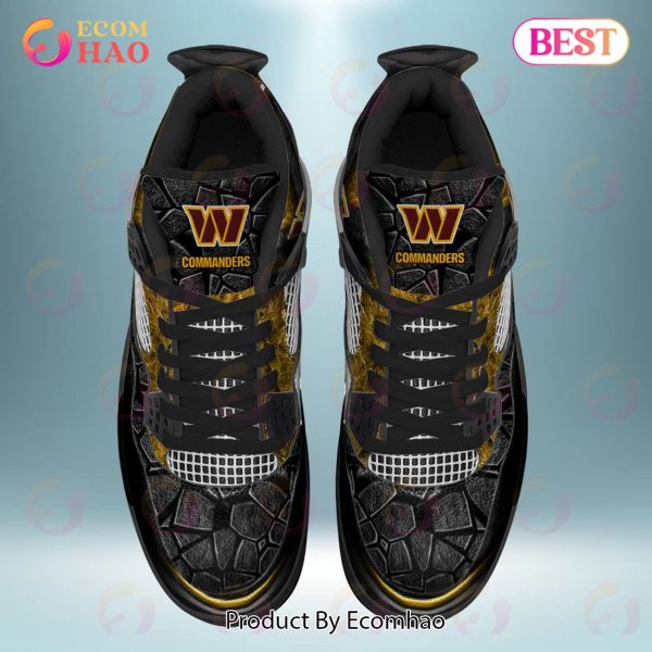 NFL Washington Commanders Air Jordan 4 Sneaker Custom Name