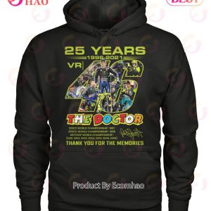 25 Years 1996 – 2021 The Doctor Thank You For The Memories T-Shirt