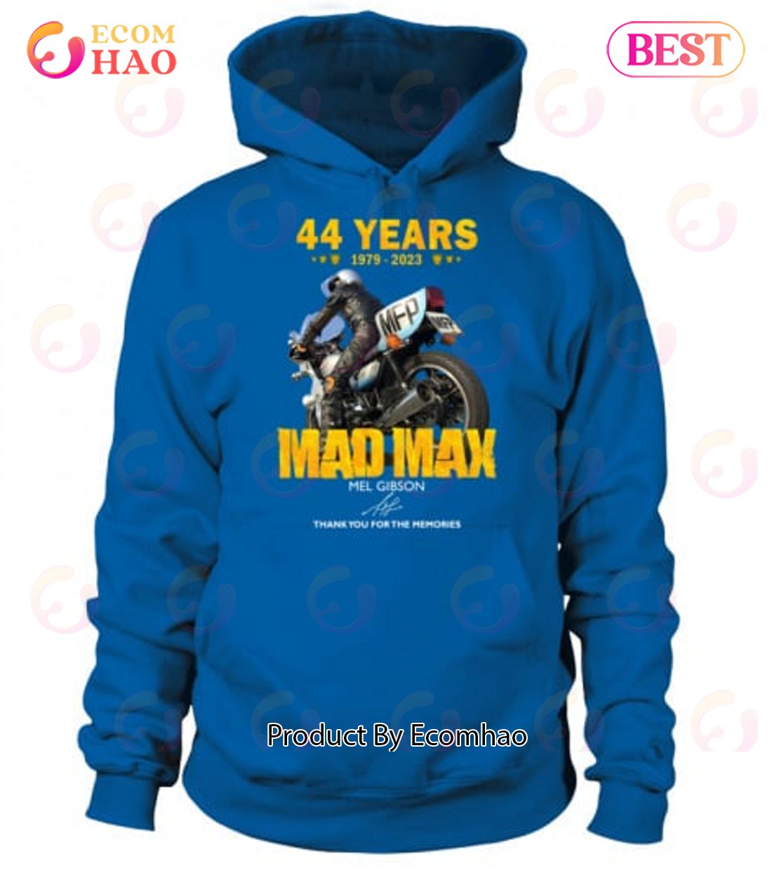 44 Years 1979 – 2023 Mad Max Mel Gibson Thank You For The Memories T-Shirt