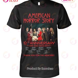 American Horror Story 12th Anniversary 2011 – 2023 Thank You For The Memories T-Shirt