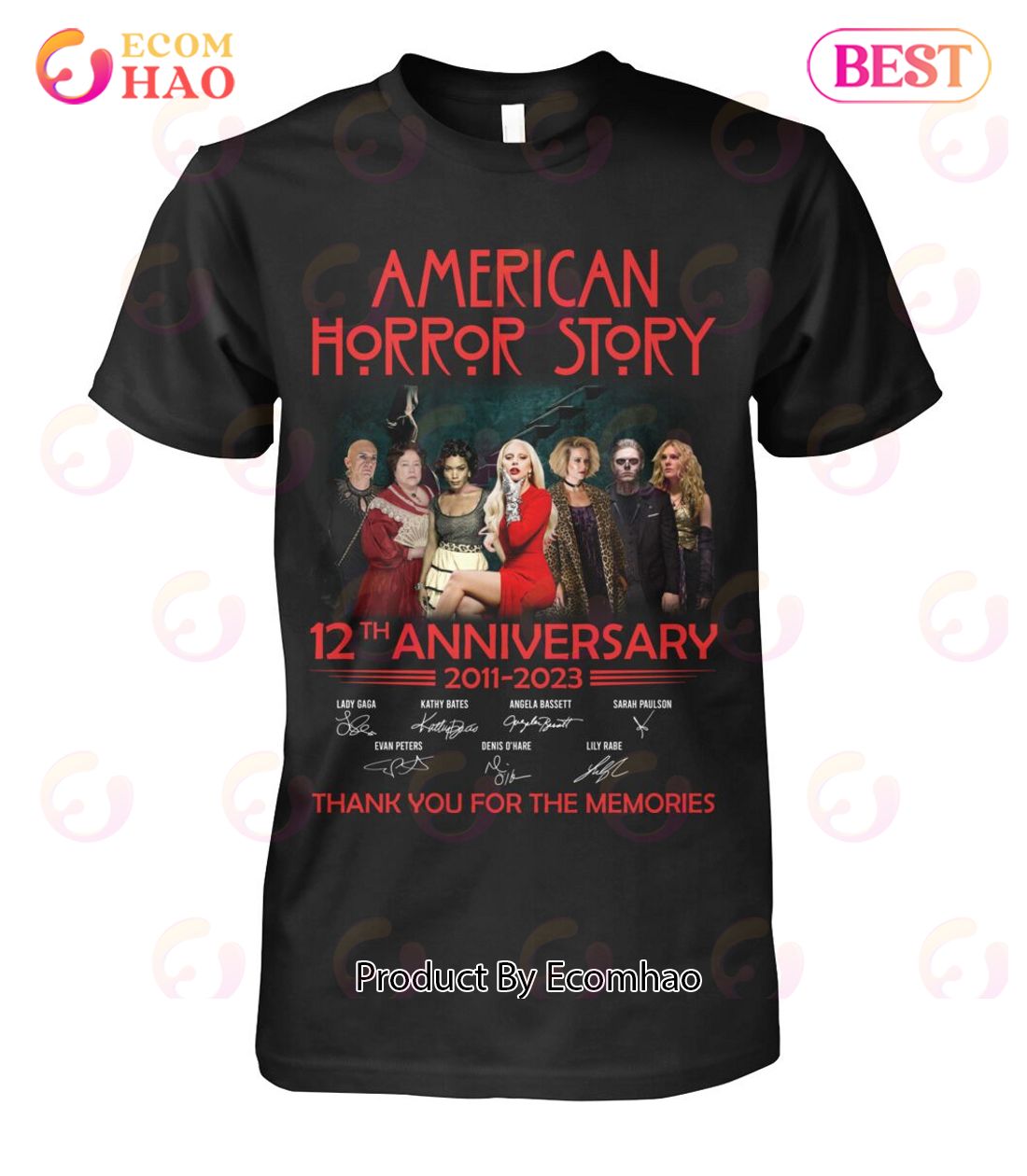 American Horror Story 12th Anniversary 2011 – 2023 Thank You For The Memories T-Shirt