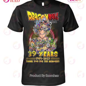 Dragon Ball 39 Years 1984 – 2023 Thank You For The Memories T-Shirt