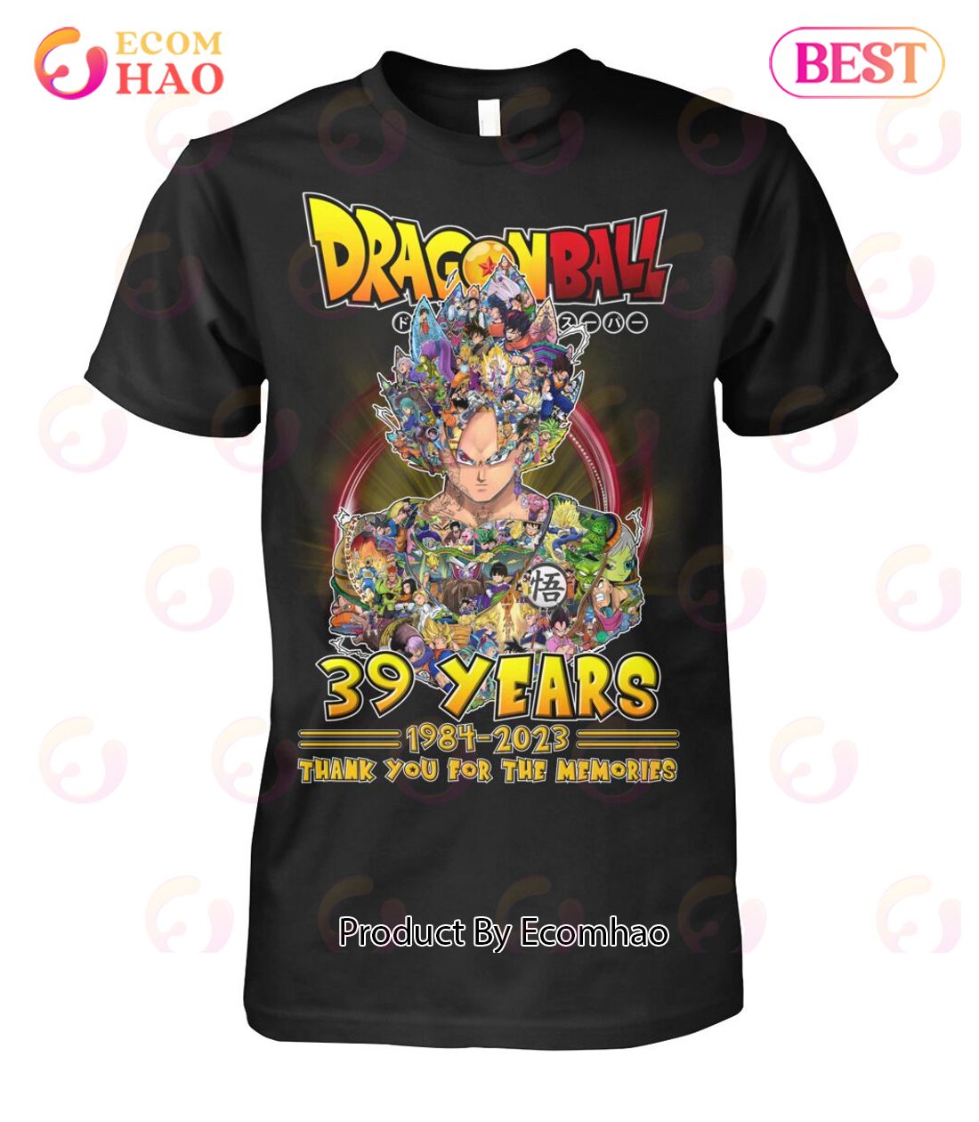 Dragon Ball 39 Years 1984 – 2023 Thank You For The Memories T-Shirt