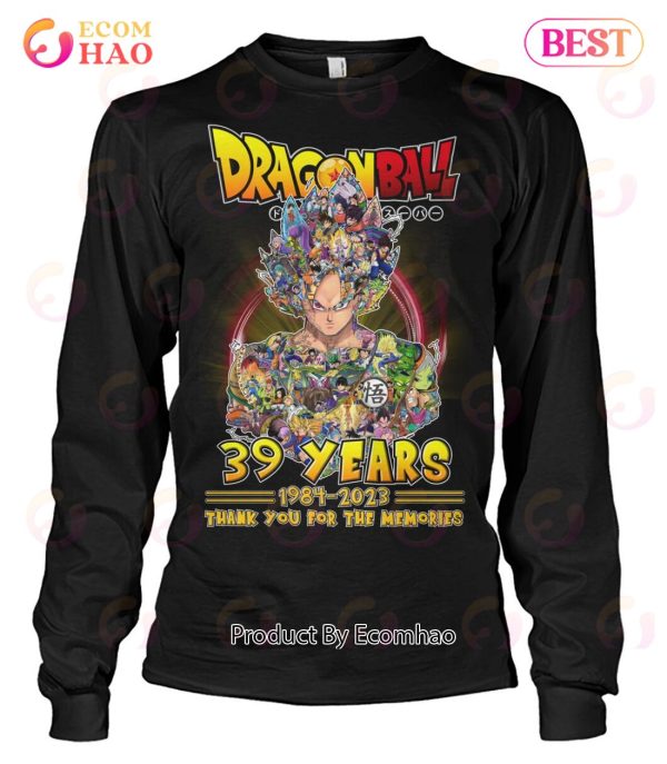Dragon Ball 39 Years 1984 – 2023 Thank You For The Memories T-Shirt