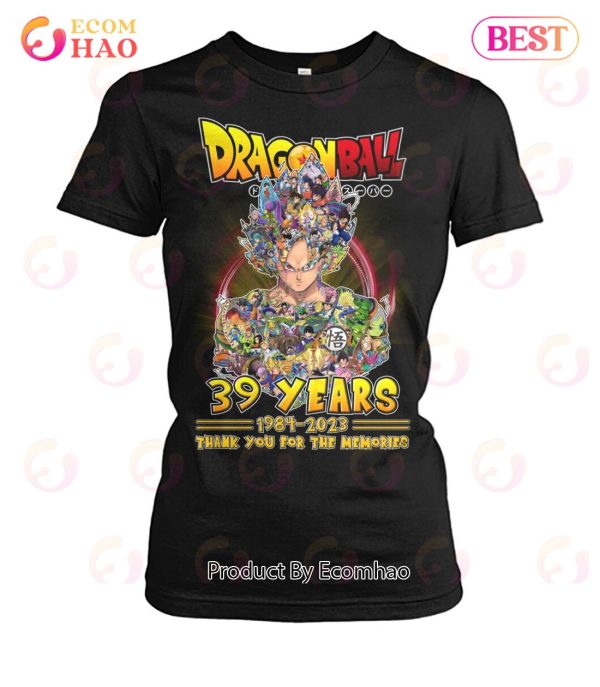 Dragon Ball 39 Years 1984 – 2023 Thank You For The Memories T-Shirt