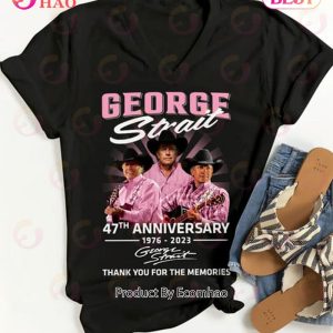 George Strait 47th Anniversary 1976 – 2023 Thank You For The Memories T-Shirt