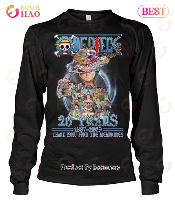 One Piece 26 Years 1997 – 2023 Thank You For The Memories T-Shirt