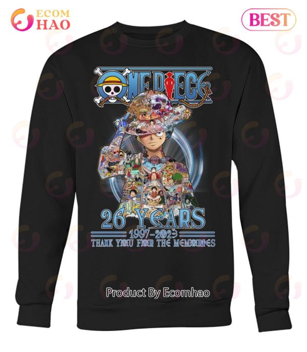 One Piece 26 Years 1997 – 2023 Thank You For The Memories T-Shirt